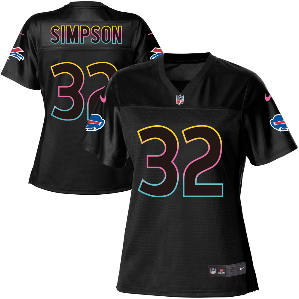 Women's Game O. J. Simpson Nike Jersey Black - #32 Fashion NFL Buffalo Bills